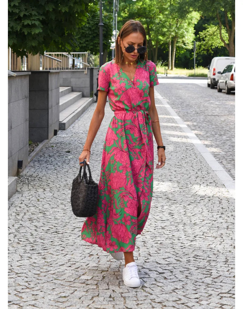 Samantha | Chic Floral Elegance Dress