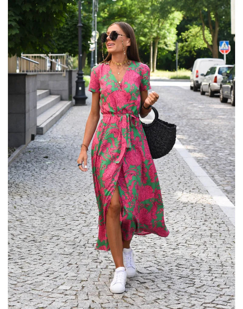 Samantha | Chic Floral Elegance Dress