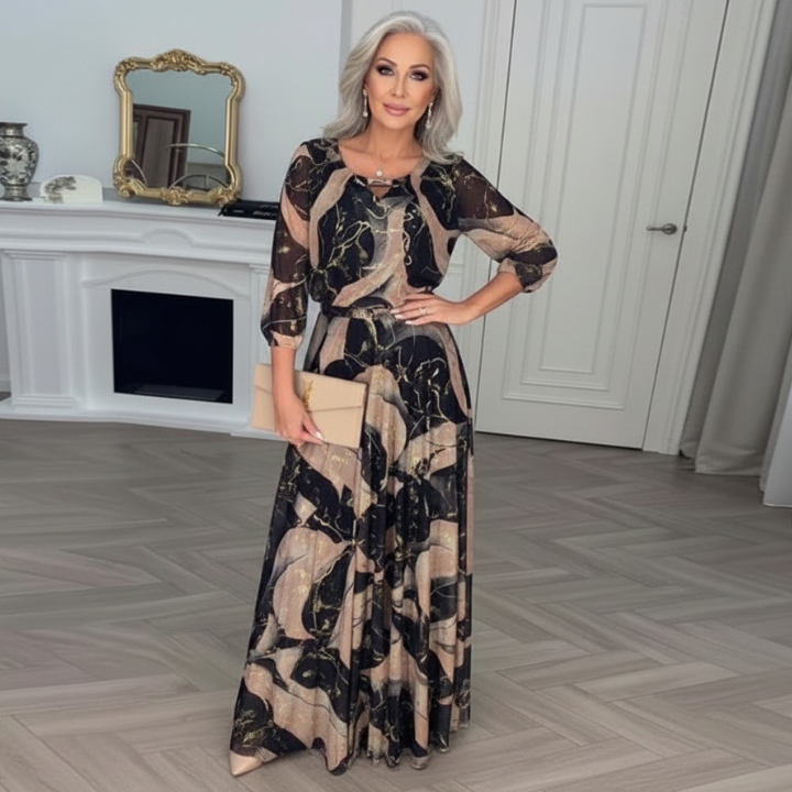 Chavelle | Printed Chiffon Dress