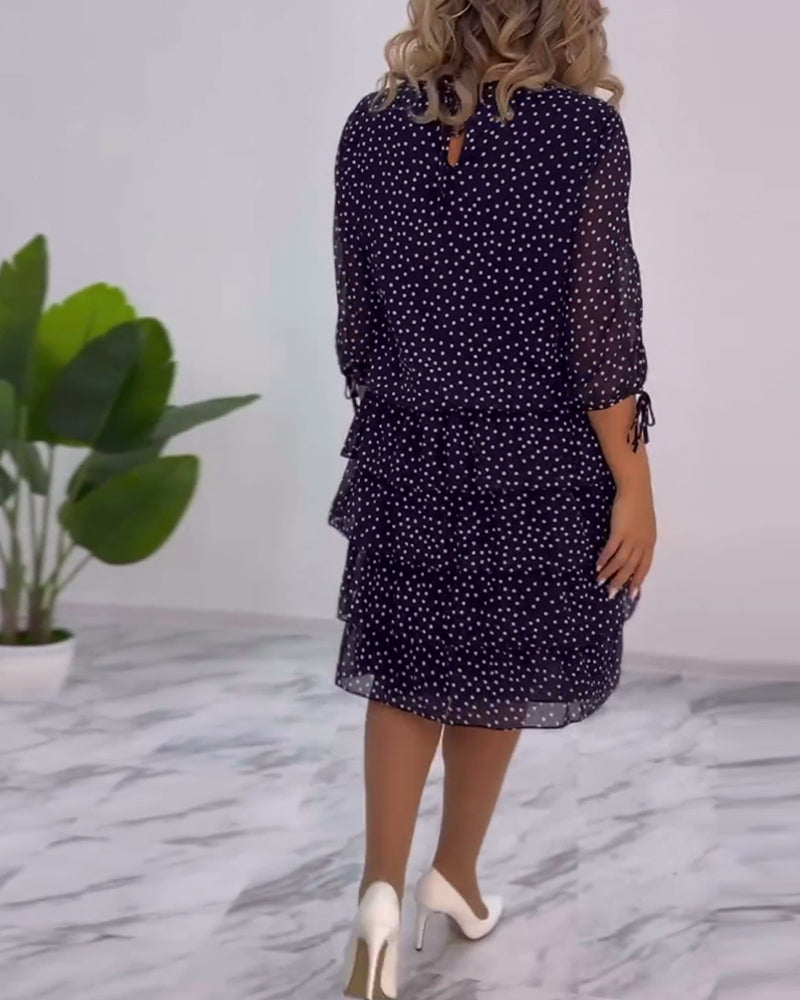Auterelle | Elegant Polka Dot Dress