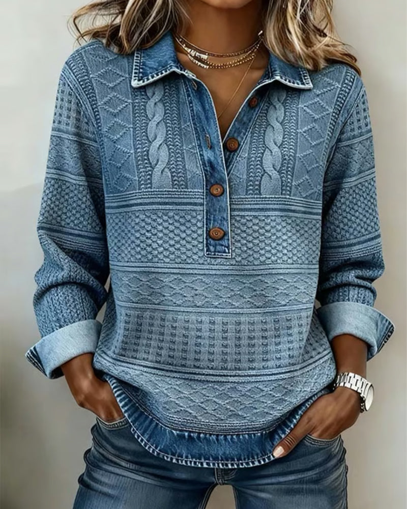 Gwen - Half-Breasted Patchwork Jumper