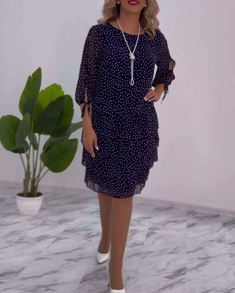 Auterelle | Elegant Polka Dot Dress