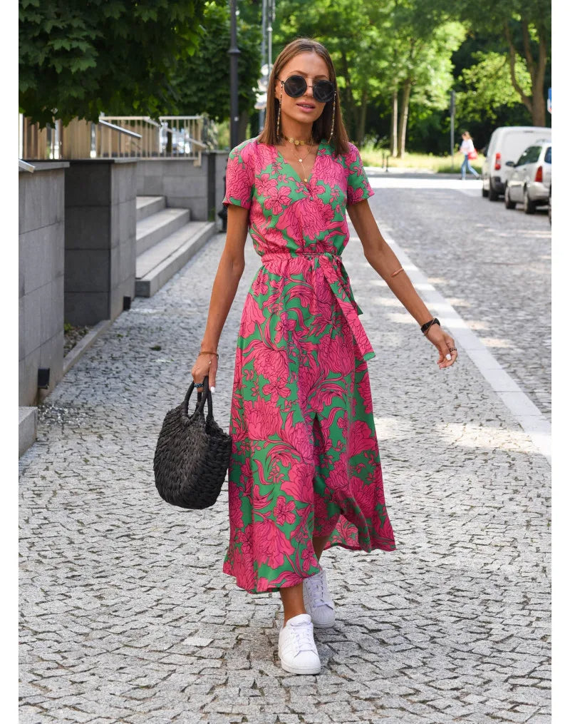 Samantha | Chic Floral Elegance Dress
