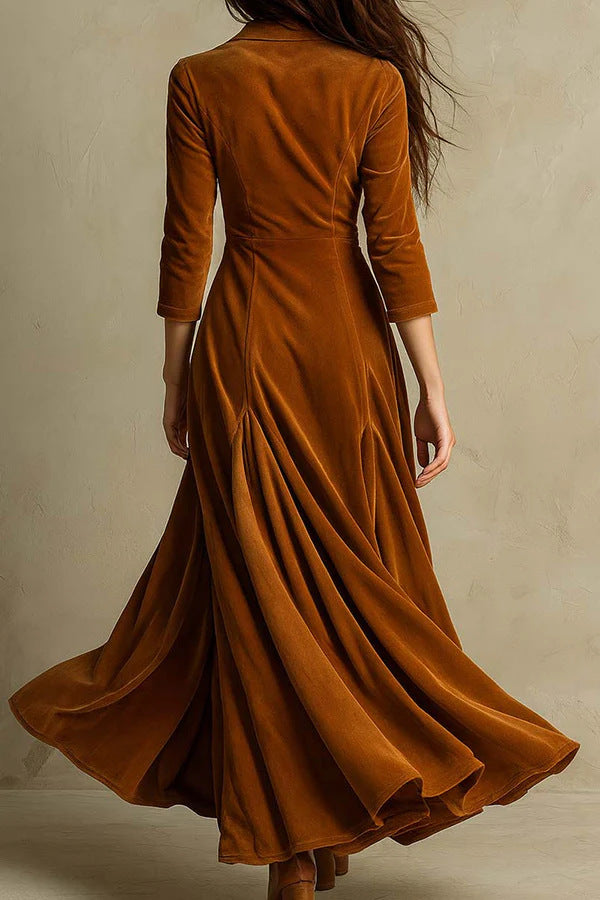 Anna | Long Velvet Dress