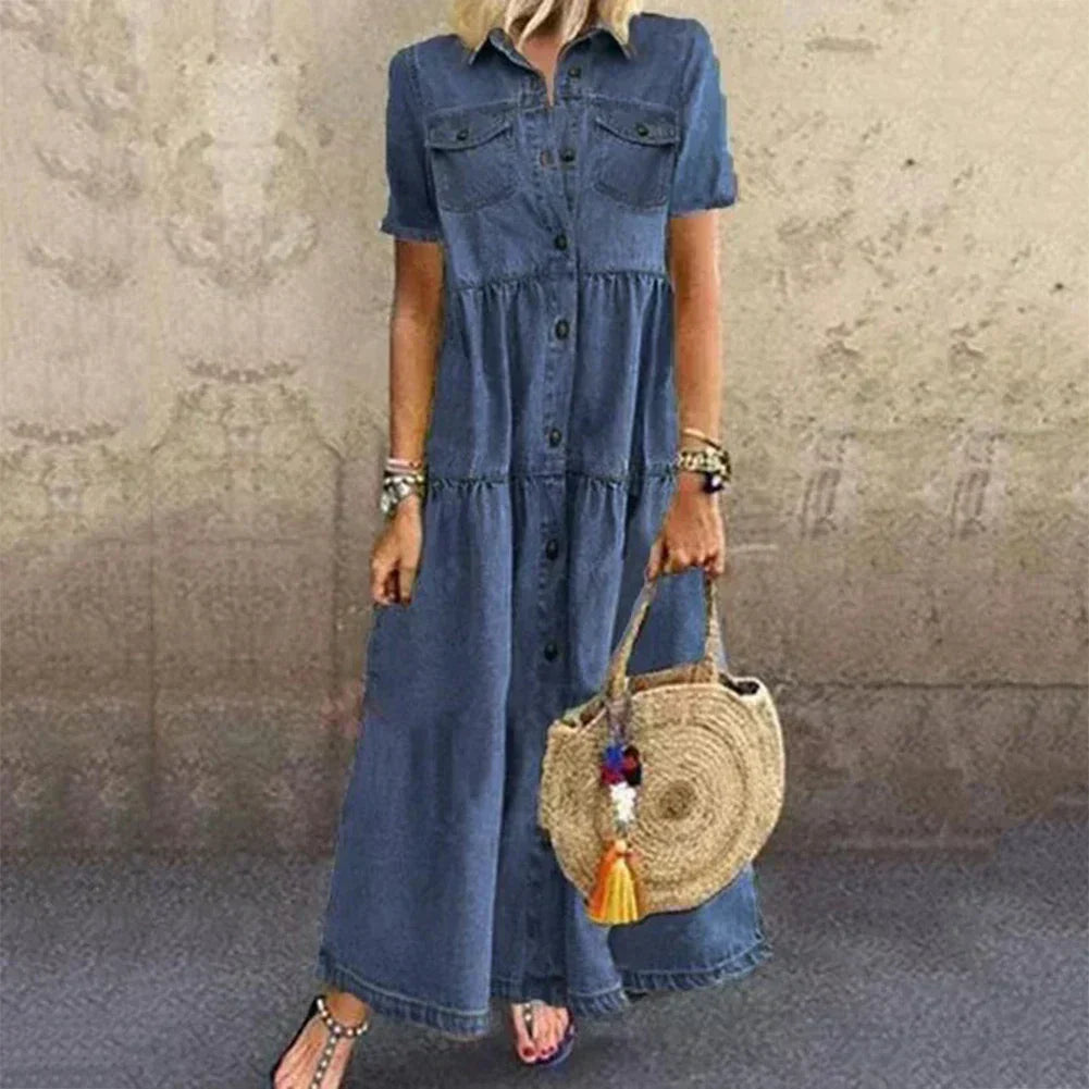 Vibeke | Soft Denim Dress