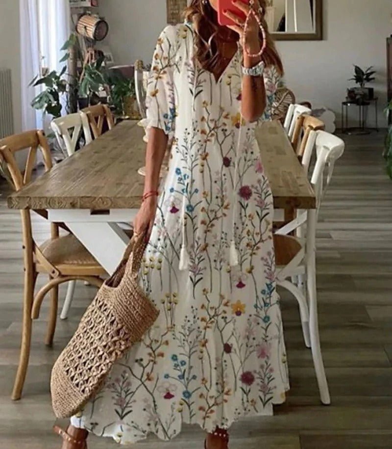 Lana - Figure-Flattering Boho Maxi Dress