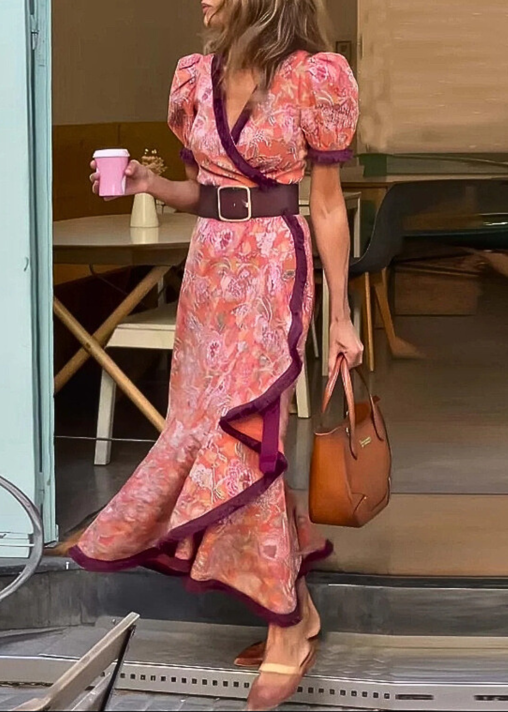 Charlotte - Elegant Pink Maxi Dress