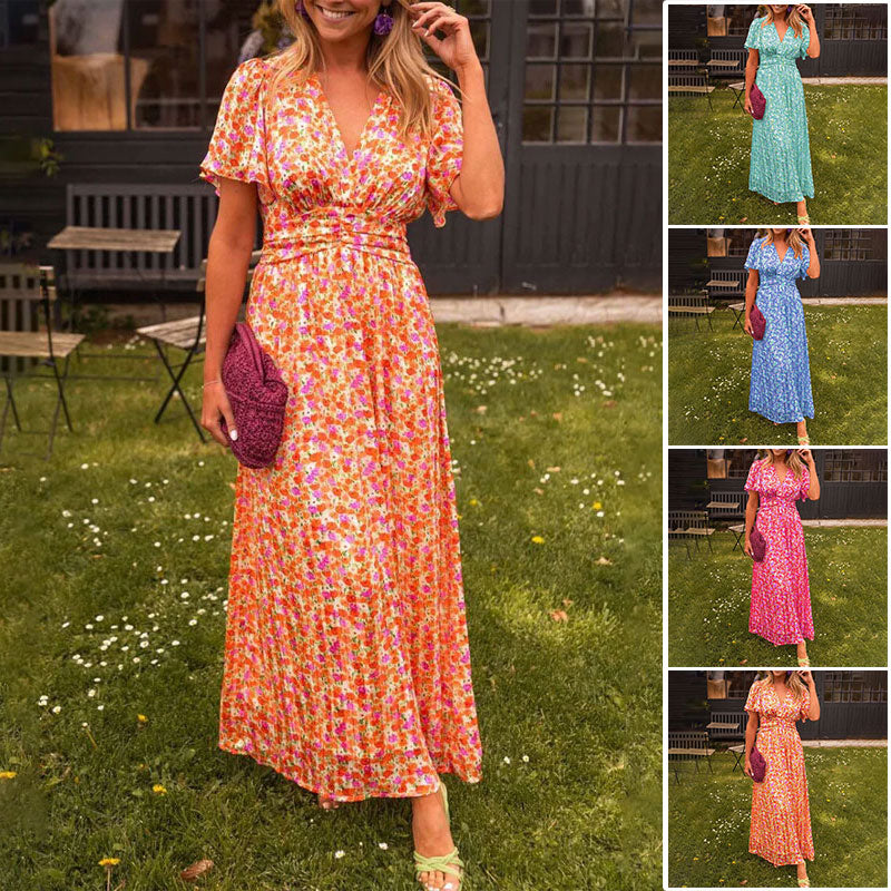 Amelia™ - Elegant Floral Maxi Dress