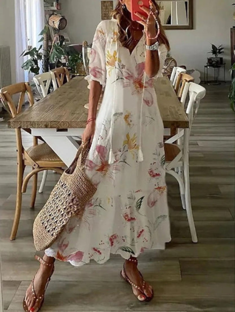 Sophia - Boho Vintage Summer Dress