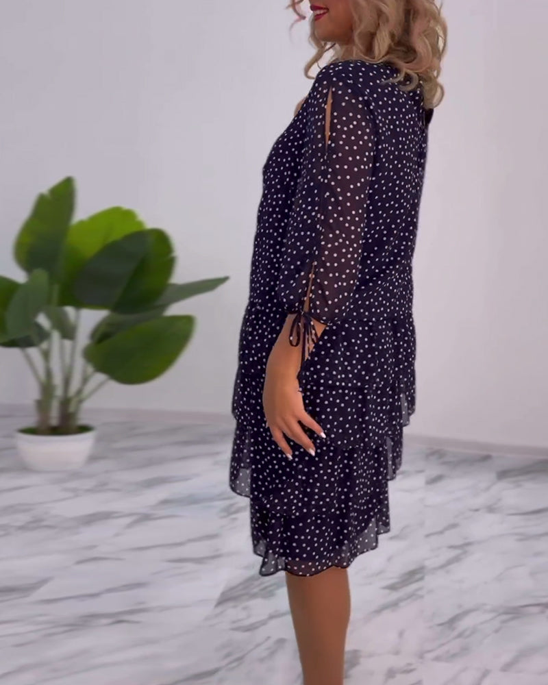 Auterelle | Elegant Polka Dot Dress