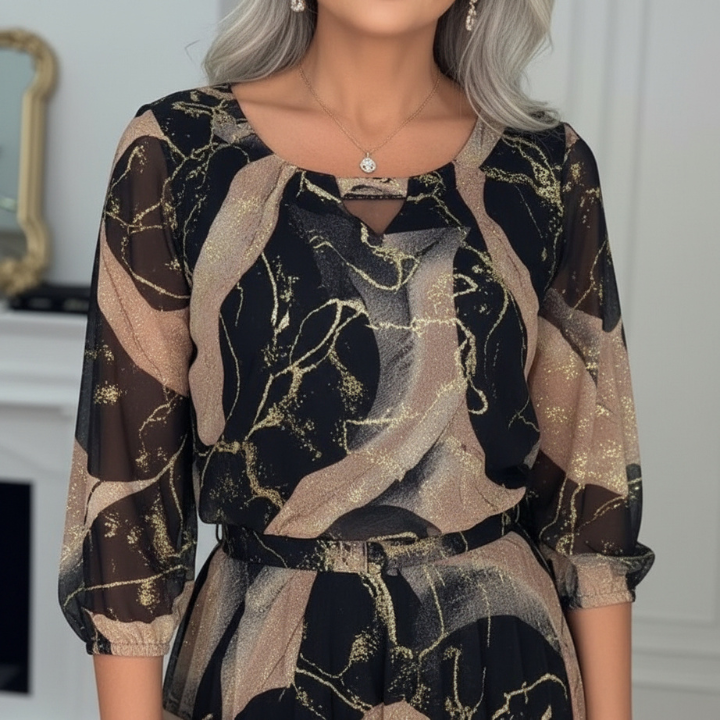 Chavelle | Printed Chiffon Dress