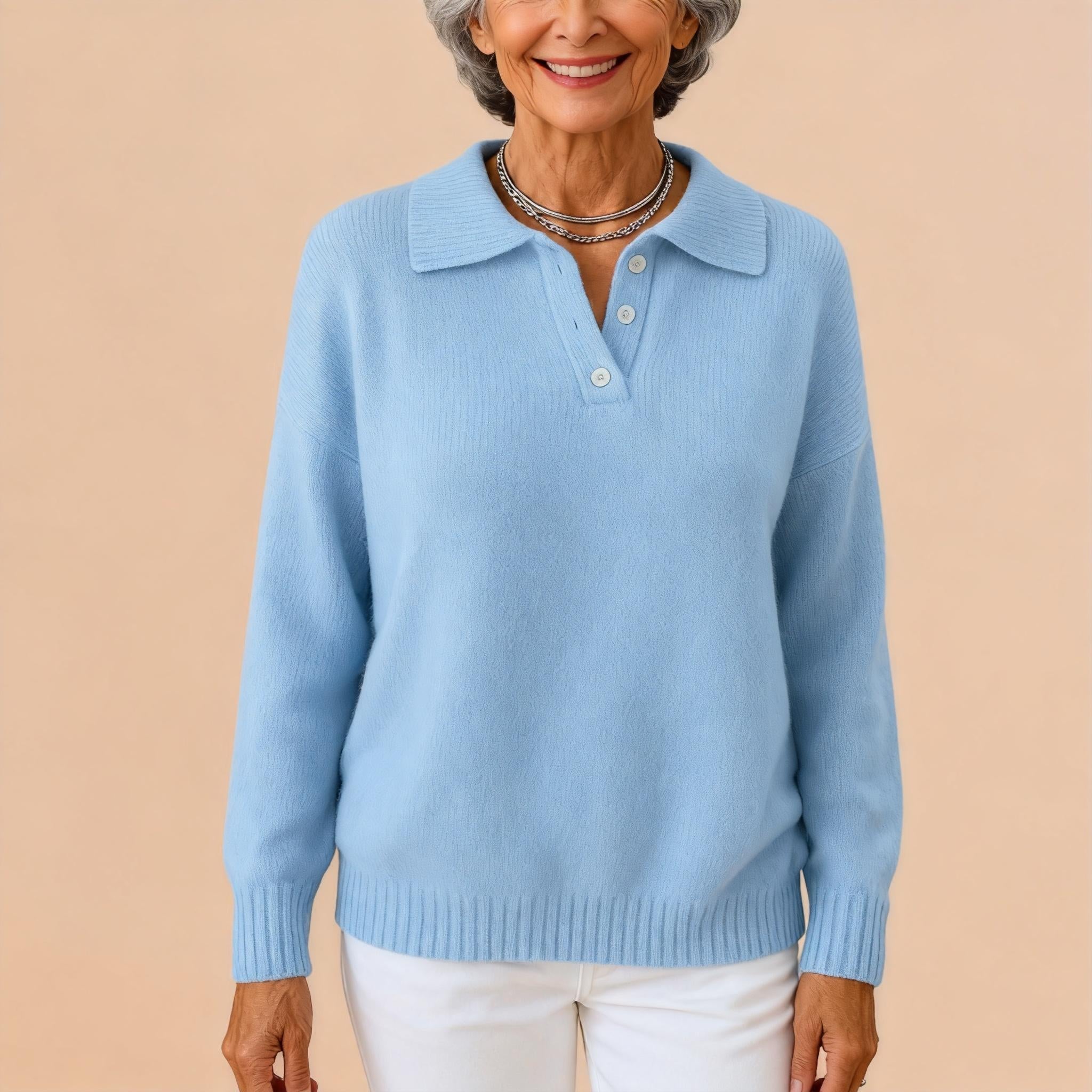 Olivia™ | Soft knit jumper with collar