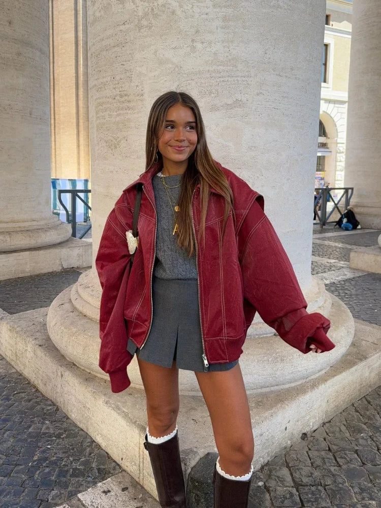 Sylvia - Cool & Stylish Leather Jacket