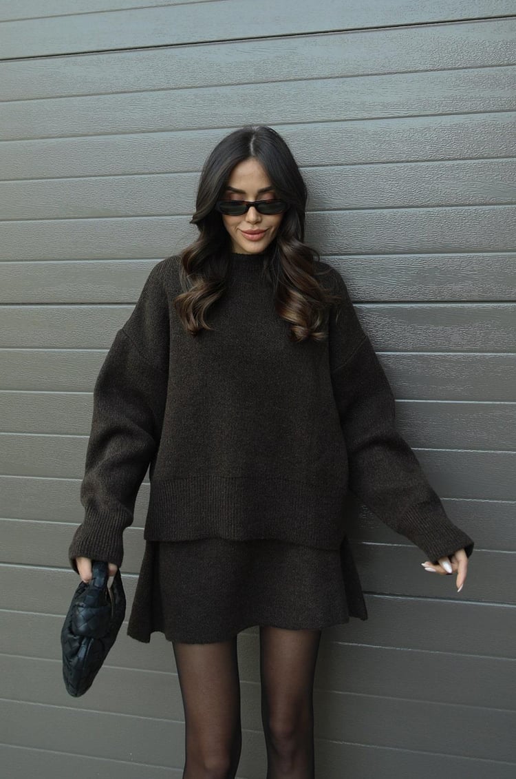 Violet Knit Set